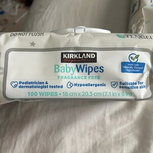 Kirkland Signature Baby Wipes - Fragrance Free, lot of 3, new unopened, 100ct
